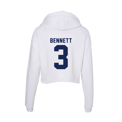 Rice - NCAA Football : Coleman Bennett - Women's Crop Fleece Hoodie-1