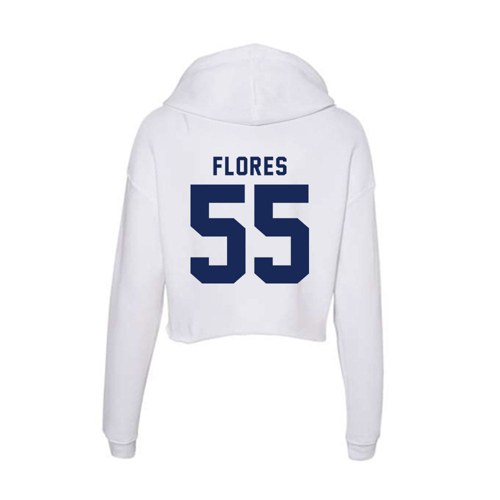 Rice - NCAA Women's Basketball : Victoria Flores - Women's Crop Fleece Hoodie-1