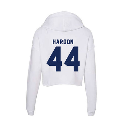 Rice - NCAA Football : Geron Hargon - Women's Crop Fleece Hoodie-1