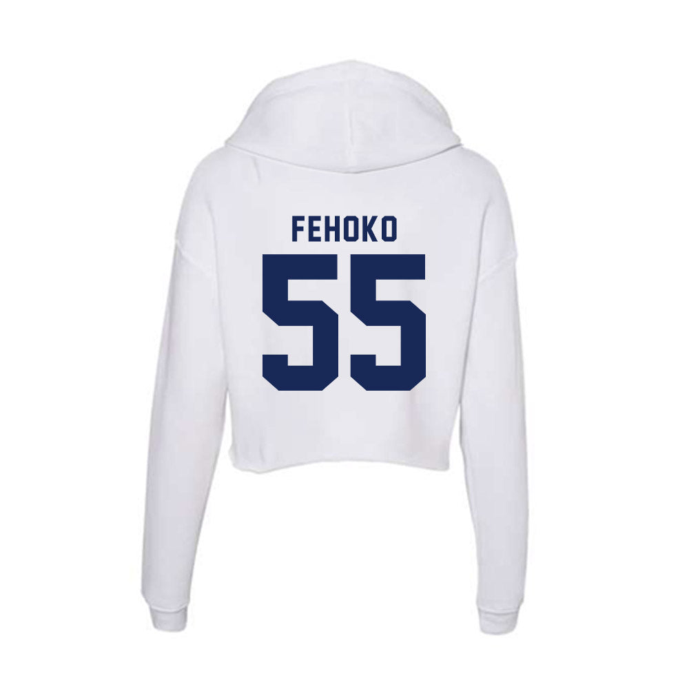 Rice - NCAA Football : Netane Fehoko - Women's Crop Fleece Hoodie-1
