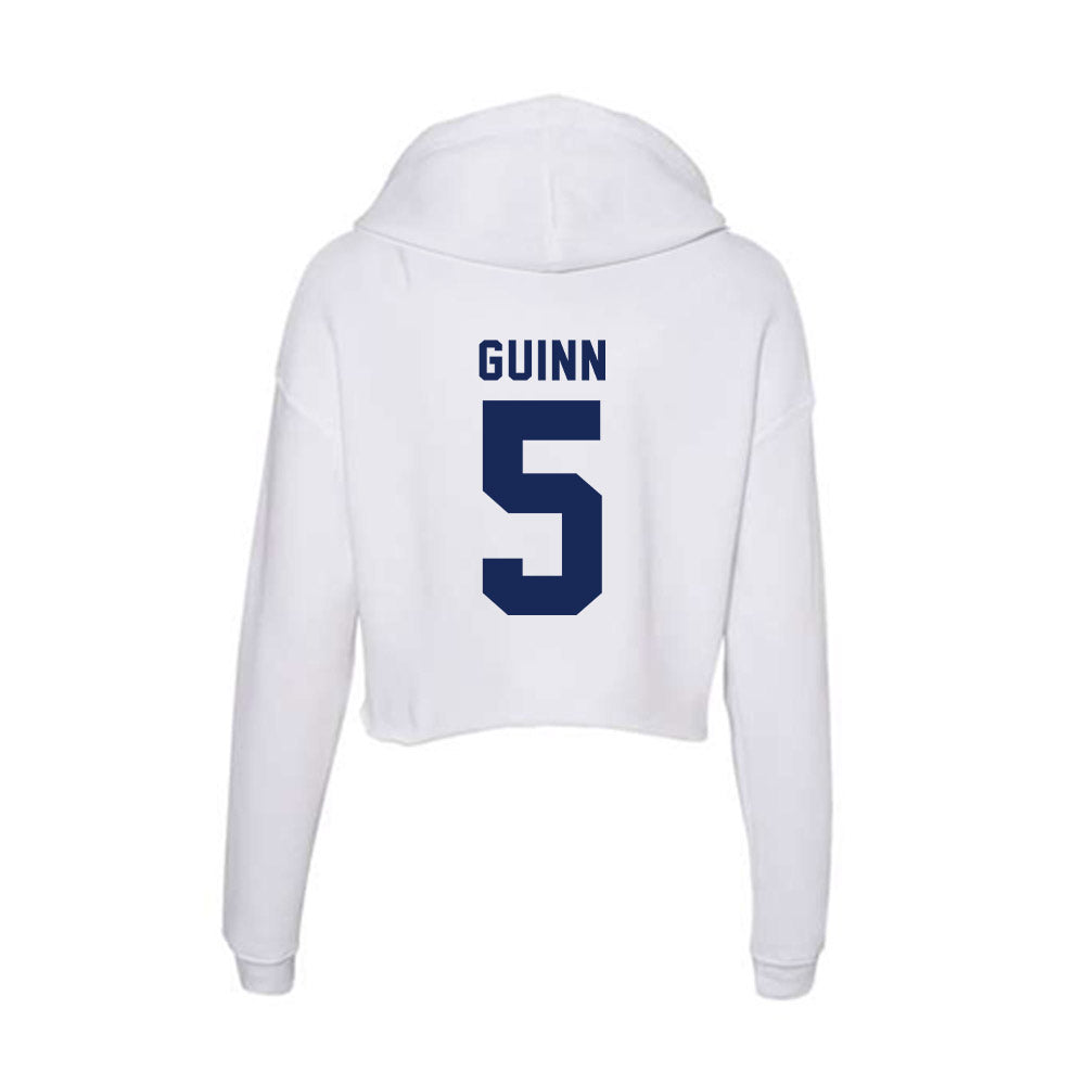 Rice - NCAA Women's Basketball : Mylee Guinn - Women's Crop Fleece Hoodie-1