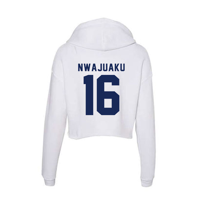 Rice - NCAA Football : Chibuikem Nwajuaku - Women's Crop Fleece Hoodie-1