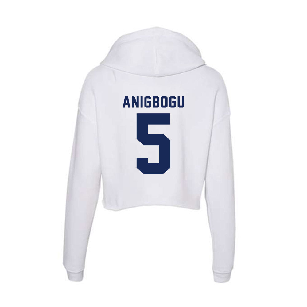 Rice - NCAA Football : Chike Anigbogu - Women's Crop Fleece Hoodie-1