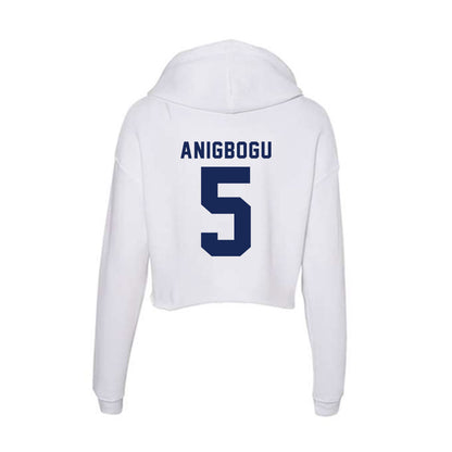 Rice - NCAA Football : Chike Anigbogu - Women's Crop Fleece Hoodie-1