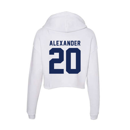 Rice - NCAA Football : Daelen Alexander - Women's Crop Fleece Hoodie-1