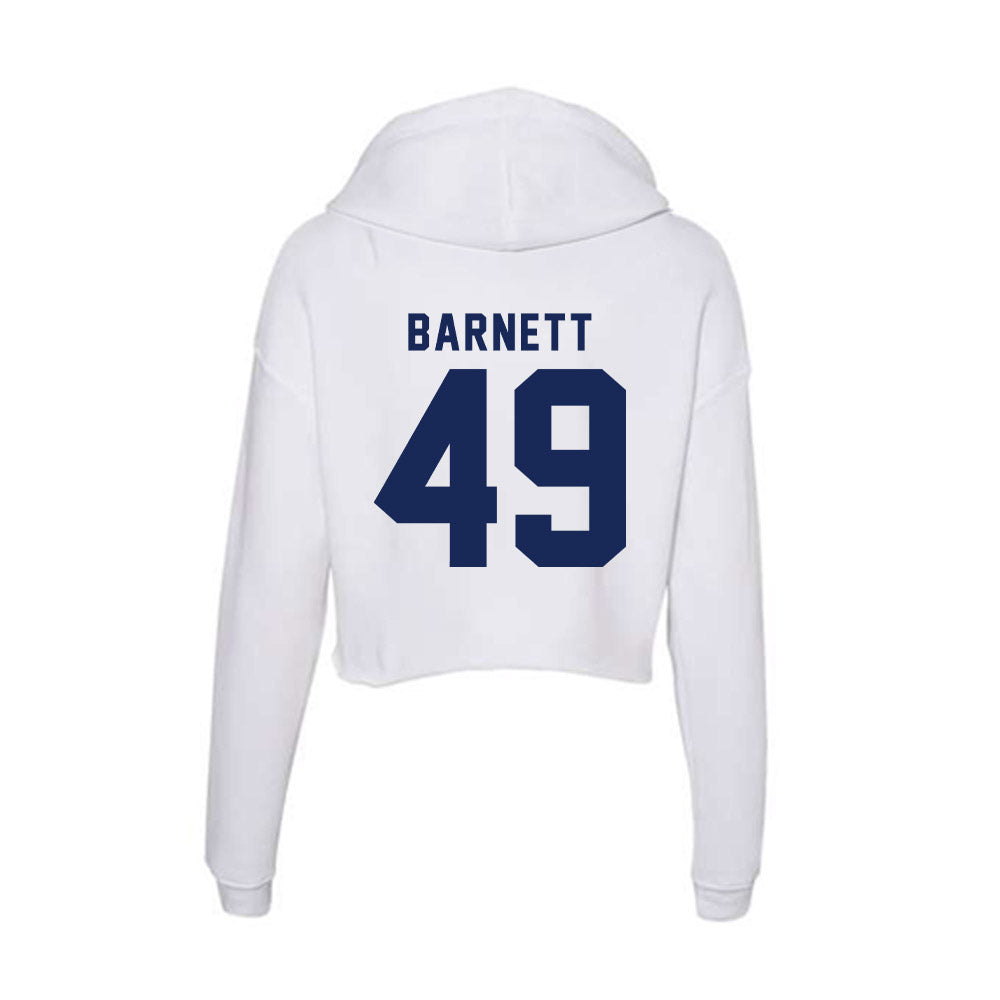 Rice - NCAA Football : Micah Barnett - Women's Crop Fleece Hoodie-1
