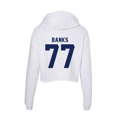 Rice - NCAA Football : Brant Banks - Women's Crop Fleece Hoodie-1