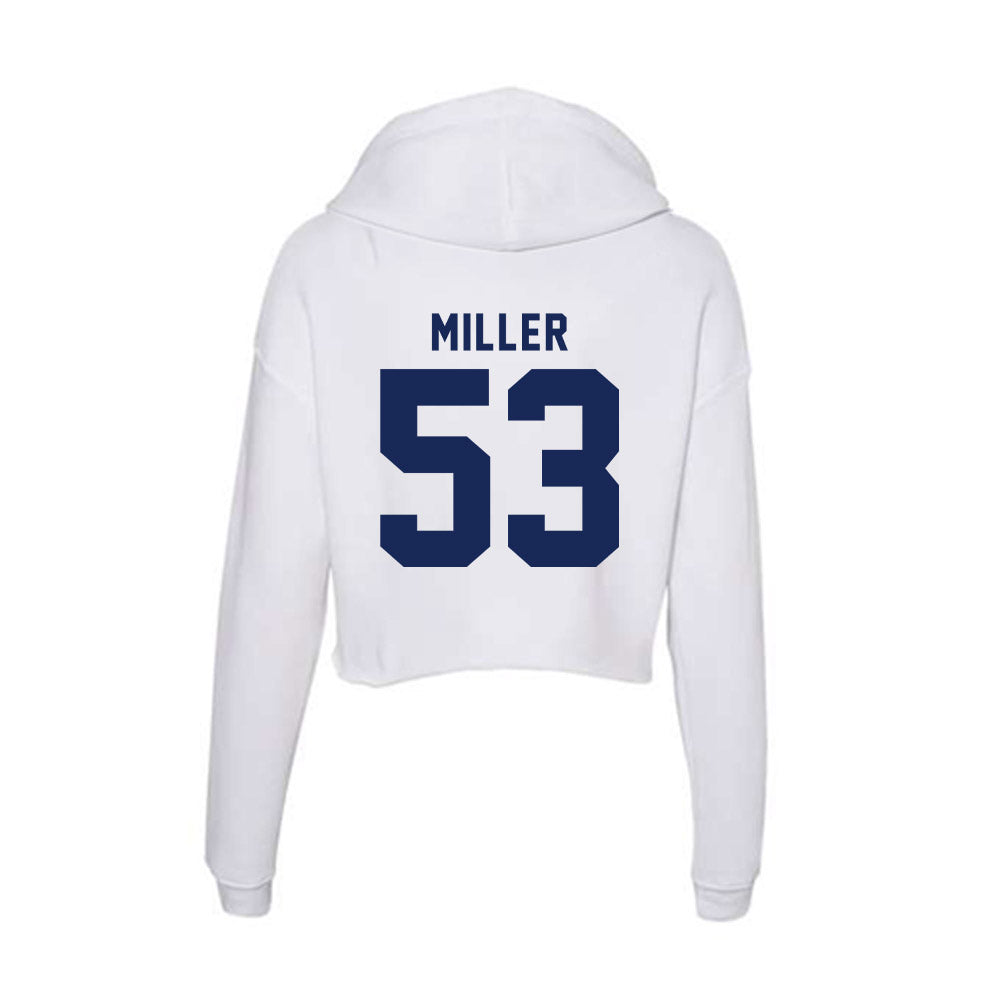 Rice - NCAA Football : Luke Miller - Women's Crop Fleece Hoodie-1
