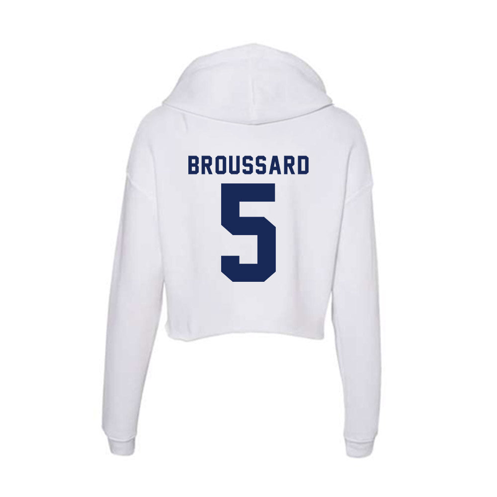 Rice - NCAA Football : Ari Broussard - Women's Crop Fleece Hoodie-1