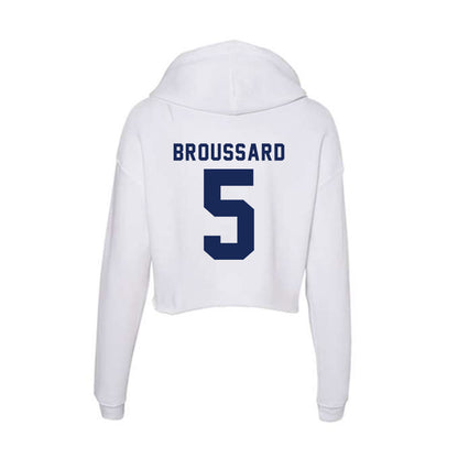 Rice - NCAA Football : Ari Broussard - Women's Crop Fleece Hoodie-1