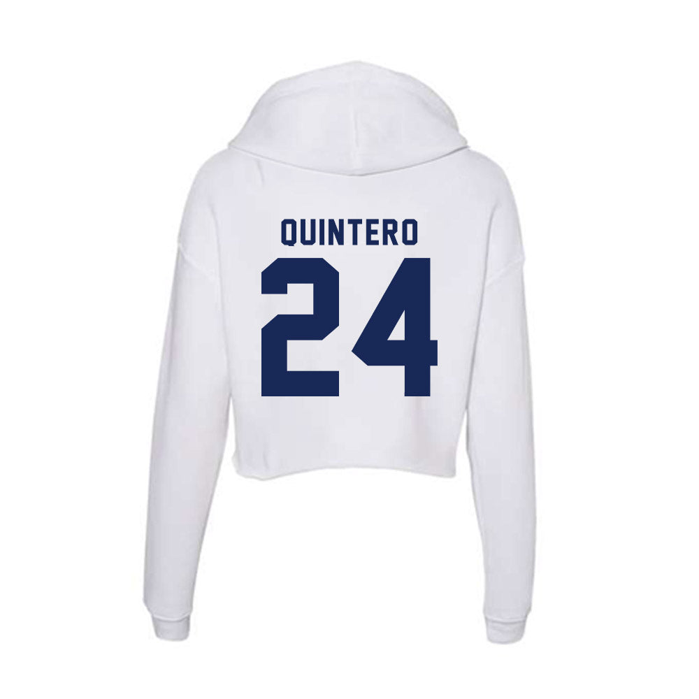 Rice - NCAA Women's Soccer : Gabriela Quintero - Women's Crop Fleece Hoodie-1