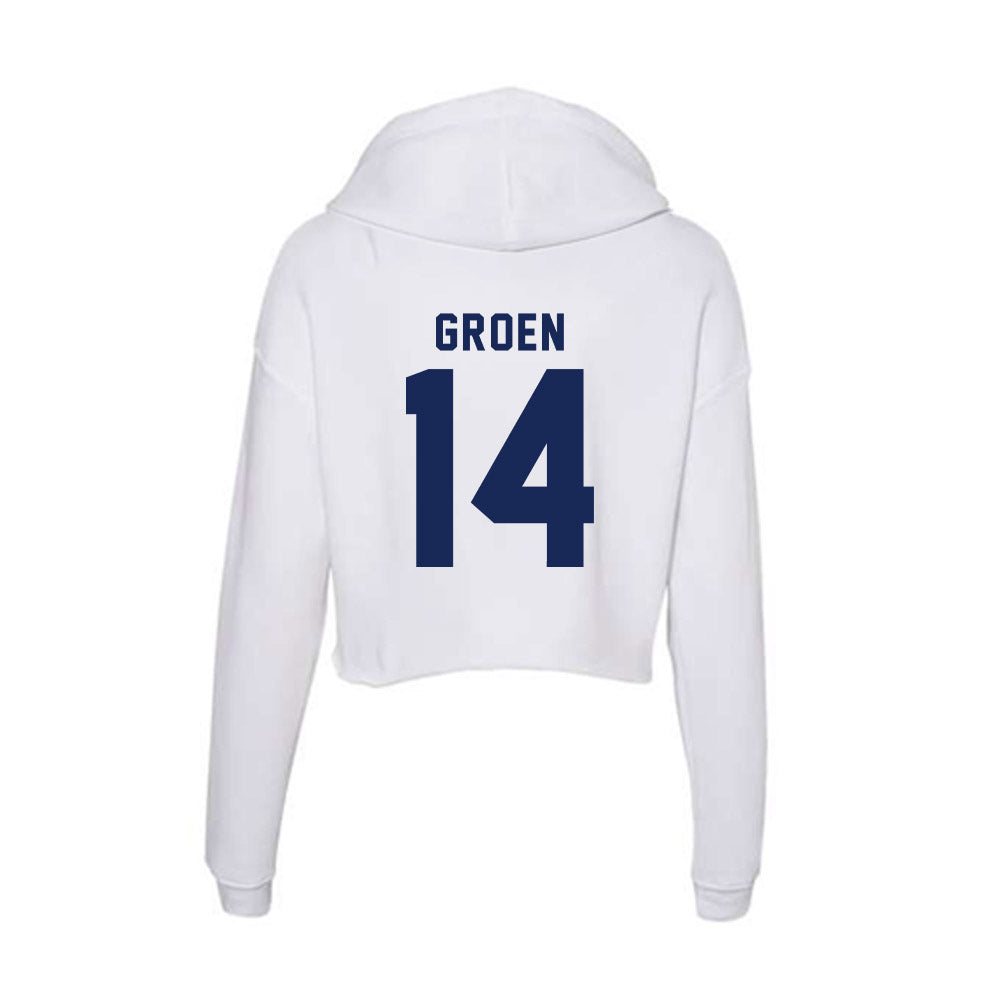 Rice - NCAA Football : Boden Groen - Women's Crop Fleece Hoodie-1