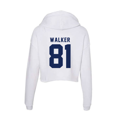 Rice - NCAA Football : Braylen Walker - Women's Crop Fleece Hoodie-1