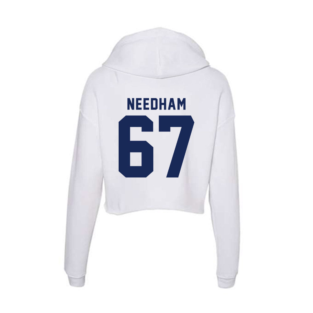 Rice - NCAA Football : Luke Needham - Women's Crop Fleece Hoodie-1