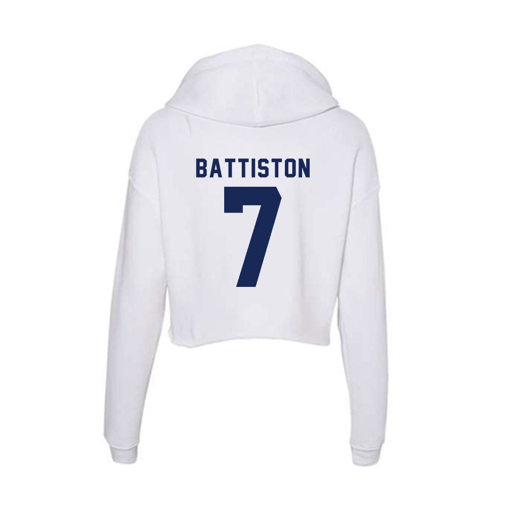 Rice - NCAA Women's Basketball : Louann Battiston - Women's Crop Fleece Hoodie-1