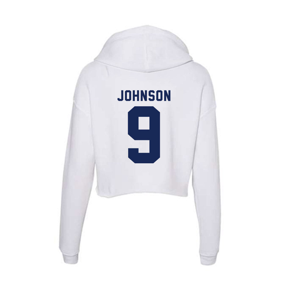 Rice - NCAA Women's Volleyball : Taylor Johnson - Women's Crop Fleece Hoodie-1