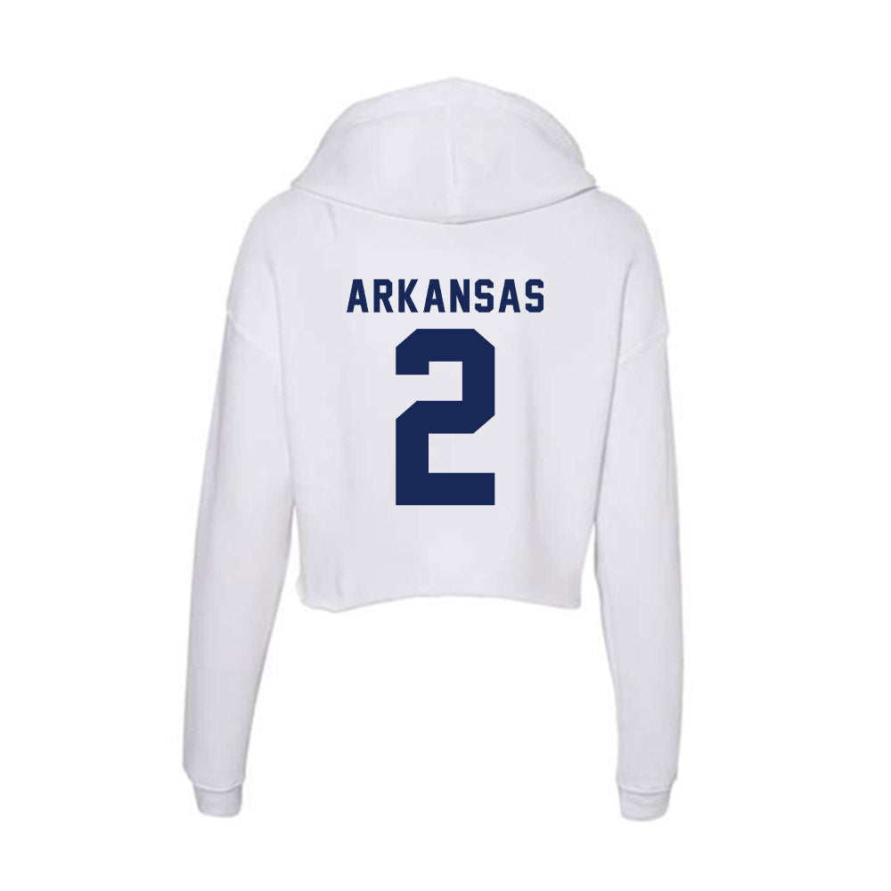 Rice - NCAA Football : DJ Arkansas - Women's Crop Fleece Hoodie-1