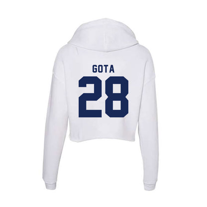 Rice - NCAA Football : Enock Gota - Women's Crop Fleece Hoodie-1