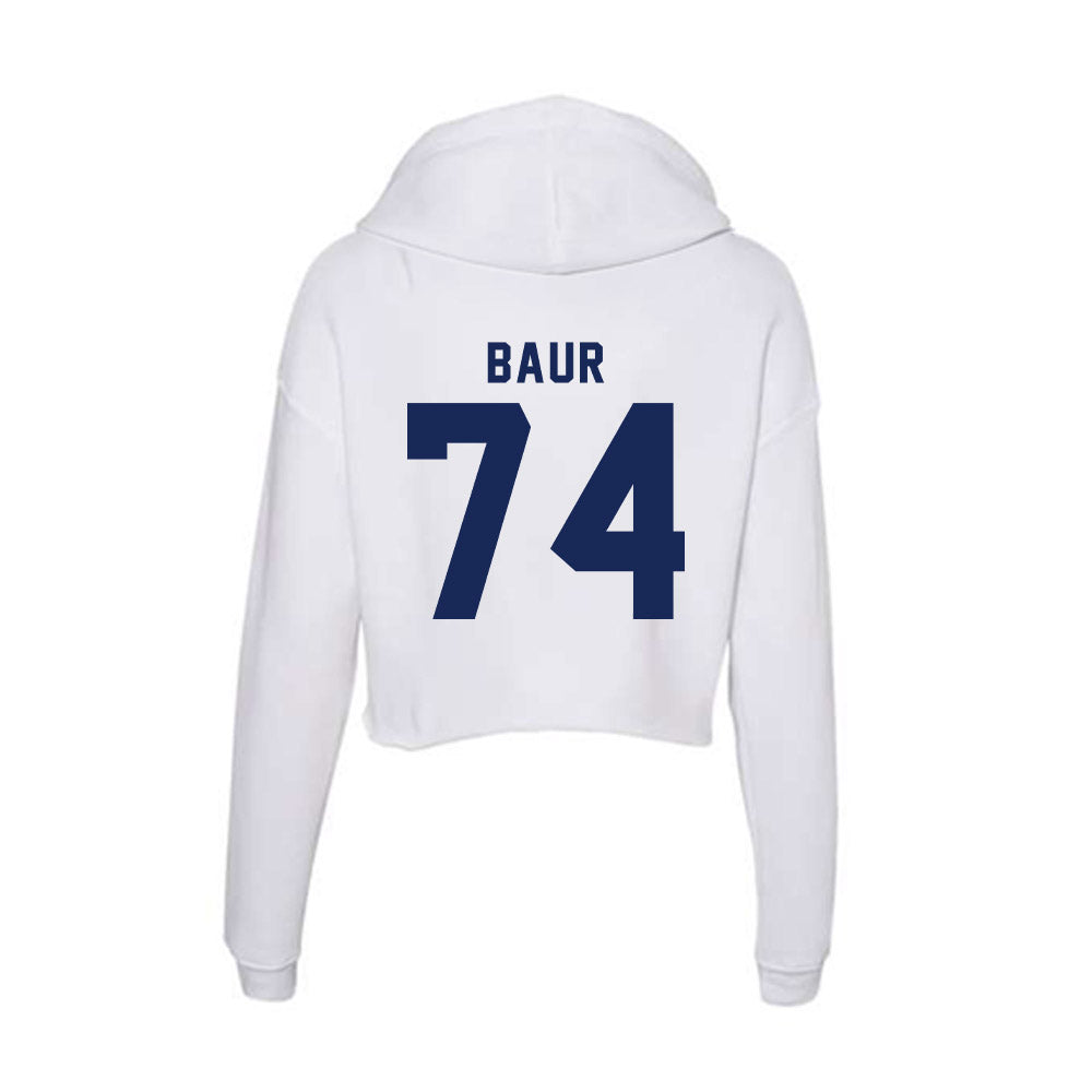 Rice - NCAA Football : Brad Baur - Women's Crop Fleece Hoodie-1