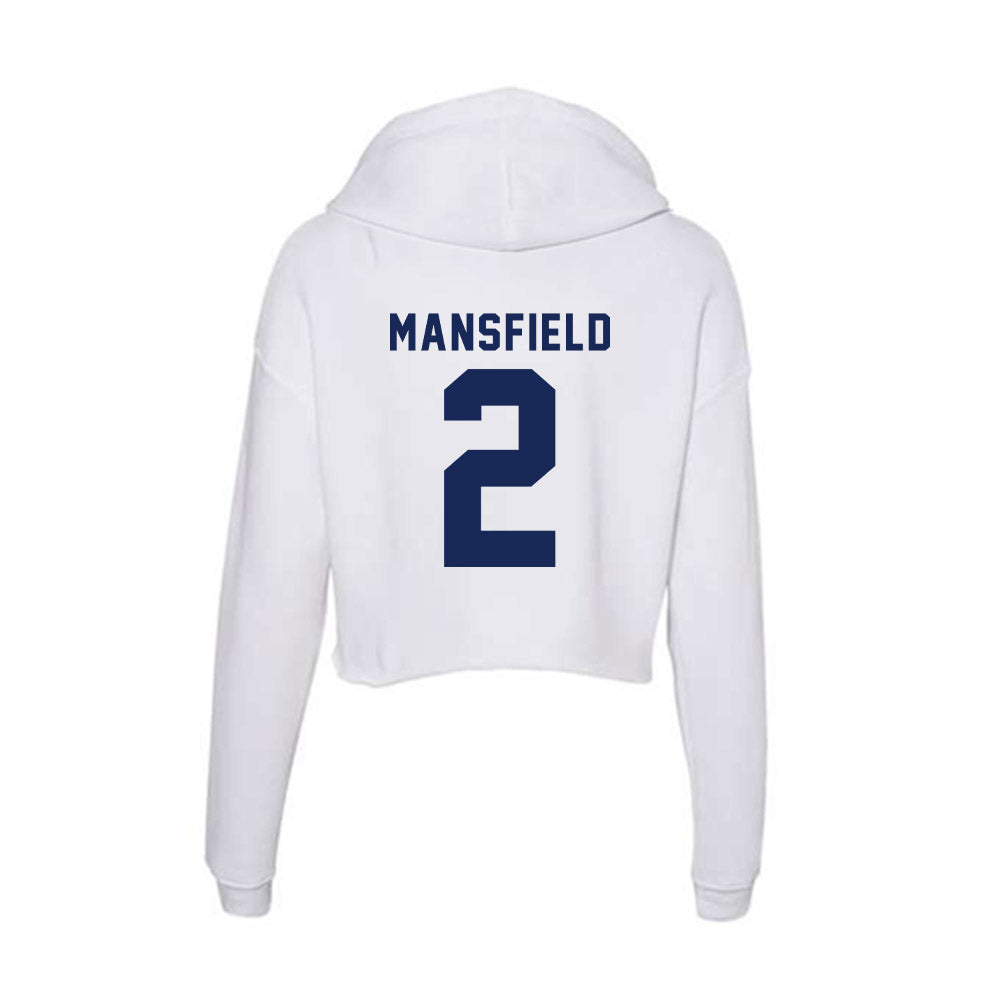 Rice - NCAA Women's Volleyball : Gaby Mansfield - Women's Crop Fleece Hoodie-1