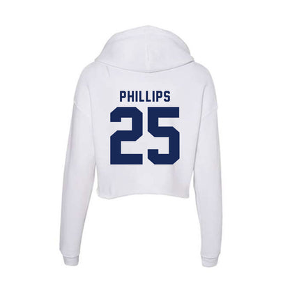 Rice - NCAA Football : Rhys Phillips - Women's Crop Fleece Hoodie-1