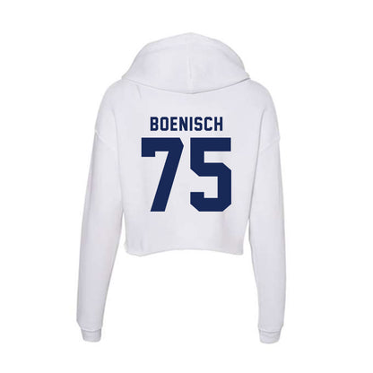 Rice - NCAA Football : Blake Boenisch - Women's Crop Fleece Hoodie-1