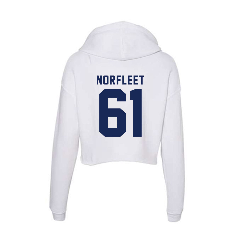 Rice - NCAA Football : Trace Norfleet - Women's Crop Fleece Hoodie-1