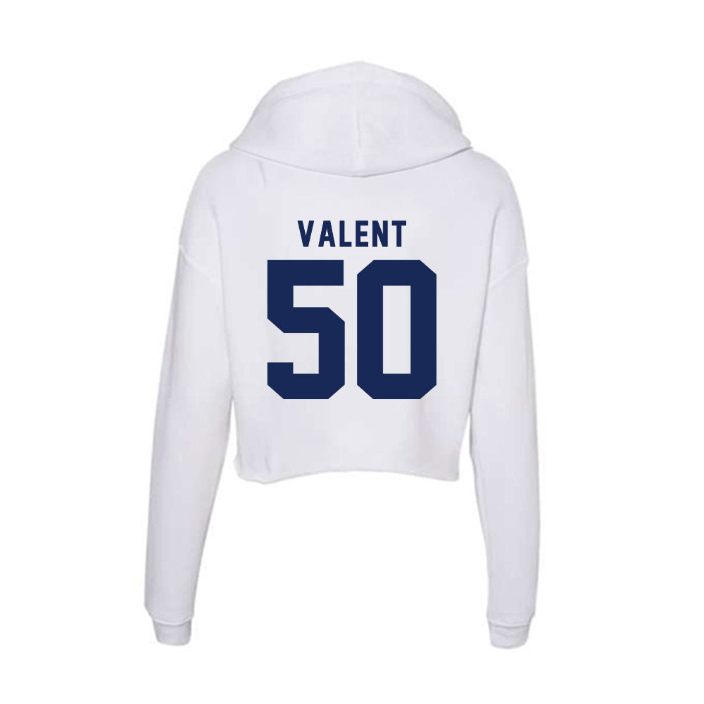 Rice - NCAA Football : Patrick Valent - Women's Crop Fleece Hoodie-1