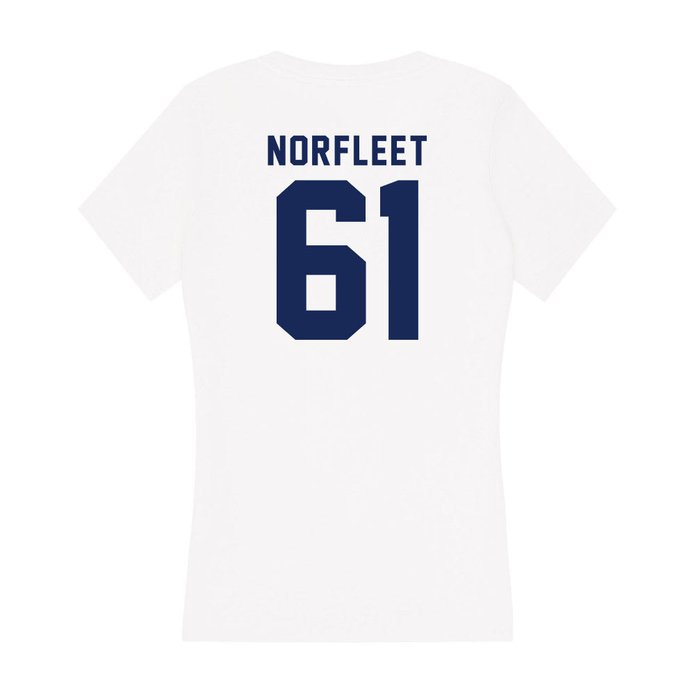 Rice - NCAA Football : Trace Norfleet - Women's V-Neck T-Shirt-1