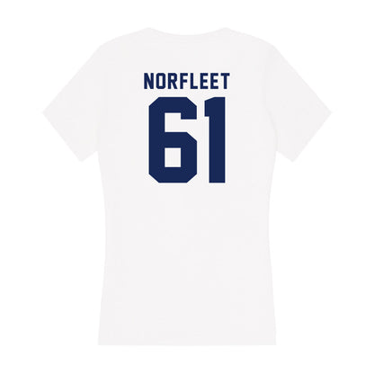 Rice - NCAA Football : Trace Norfleet - Women's V-Neck T-Shirt-1