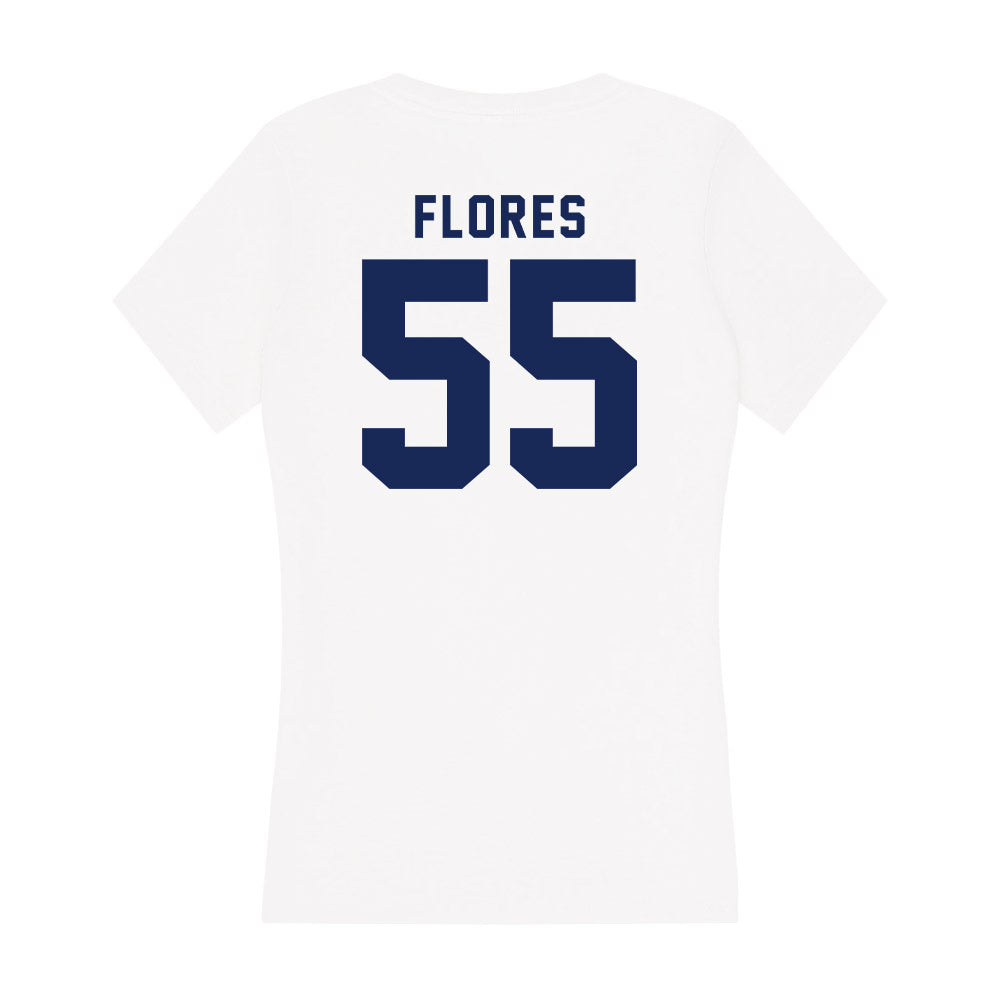 Rice - NCAA Women's Basketball : Victoria Flores - Women's V-Neck T-Shirt-1