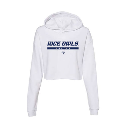 Rice - NCAA Women's Soccer : Gabriela Quintero - Women's Crop Fleece Hoodie-0