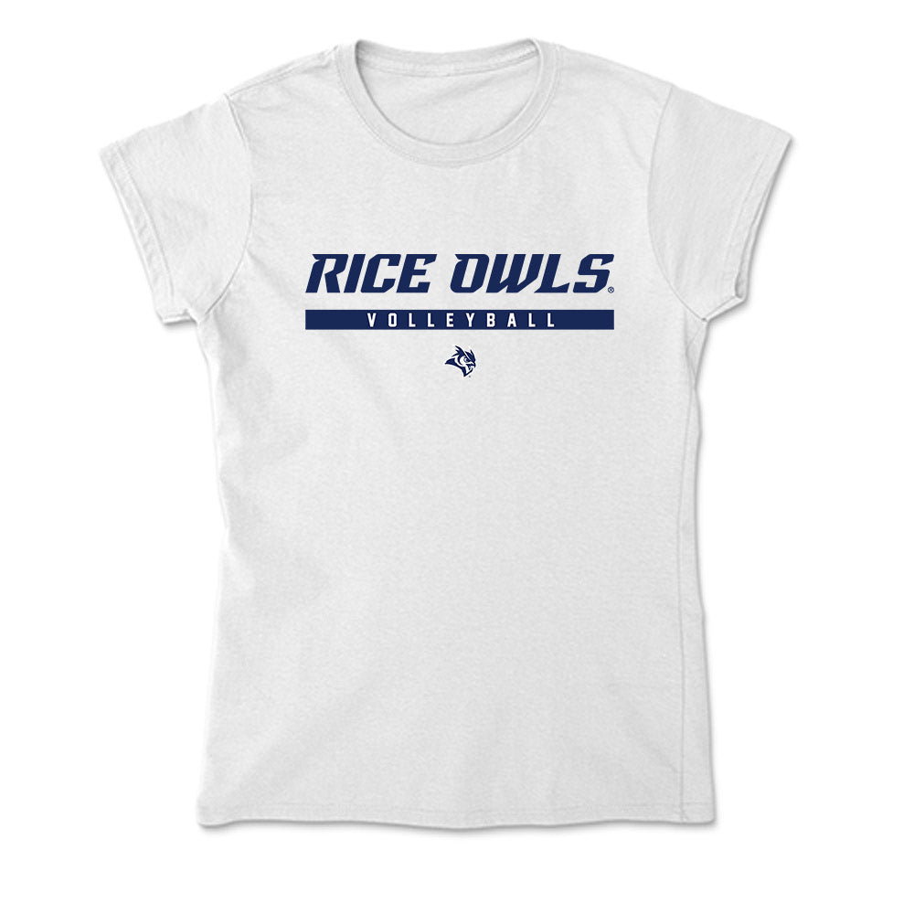 Rice - NCAA Women's Volleyball : Danyle Courtley - Soft Style Women’s T-Shirt-0