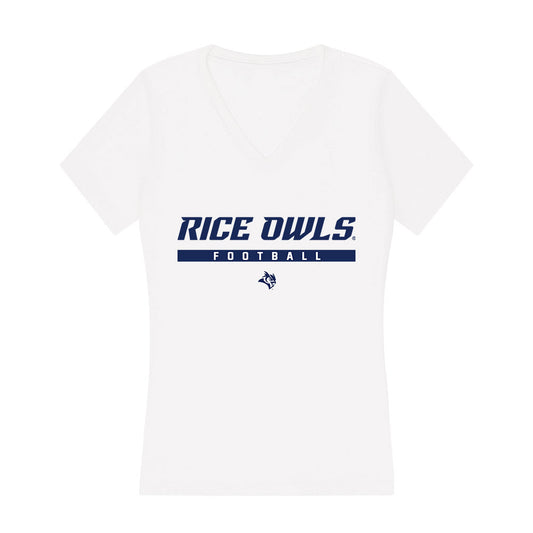 Rice - NCAA Football : Chibuikem Nwajuaku - Women's V-Neck T-Shirt-0