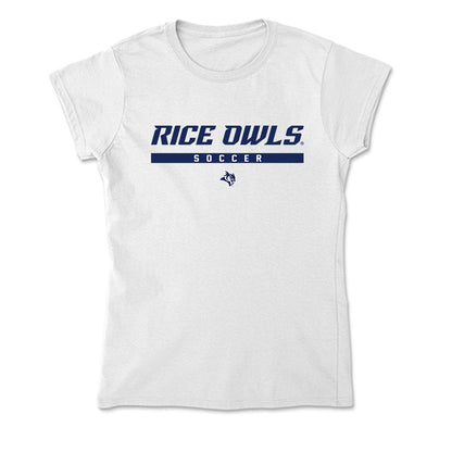 Rice - NCAA Women's Soccer : Natalie Diaz - Soft Style Women’s T-Shirt-0