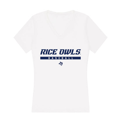 Rice - NCAA Baseball : LaPlace Sallis IV - Women's V-Neck T-Shirt-0