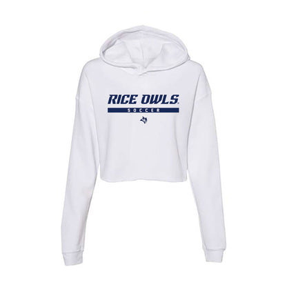 Rice - NCAA Women's Soccer : Dayo Tennyson - Women's Crop Fleece Hoodie-0