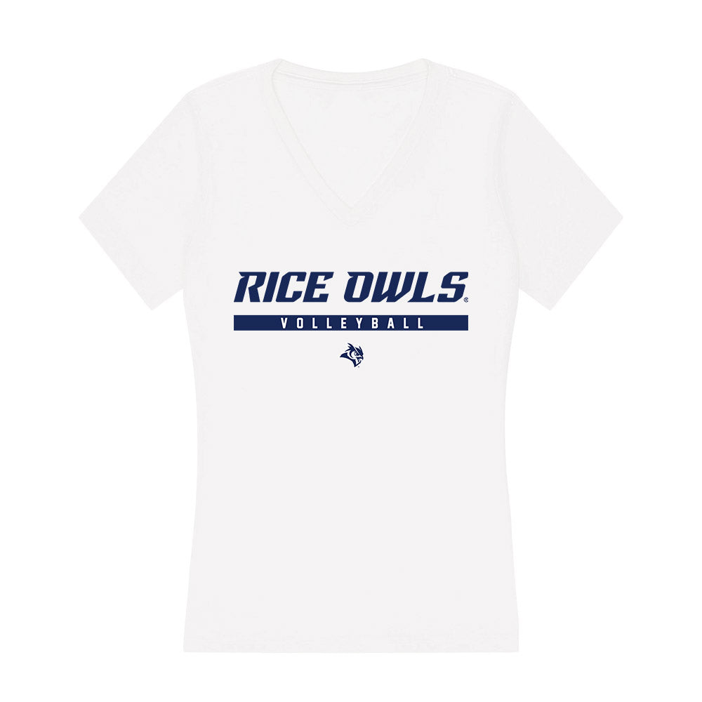 Rice - NCAA Women's Volleyball : Savannah Skopal - Women's V-Neck T-Shirt-0