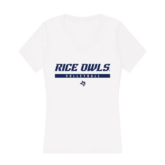 Rice - NCAA Women's Volleyball : Savannah Skopal - Women's V-Neck T-Shirt-0