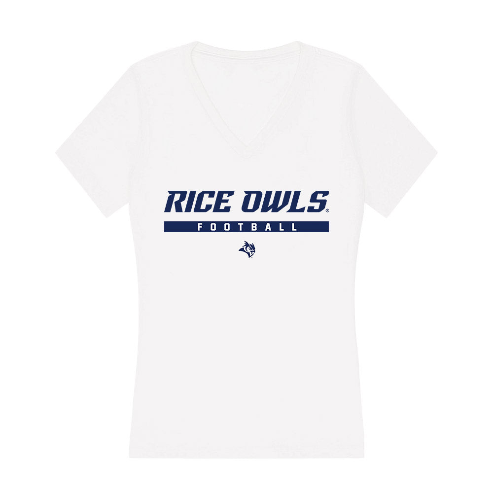 Rice - NCAA Football : Elijah Mojarro - Women's V-Neck T-Shirt-0