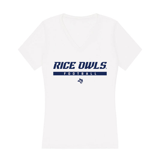 Rice - NCAA Football : Elijah Mojarro - Women's V-Neck T-Shirt-0