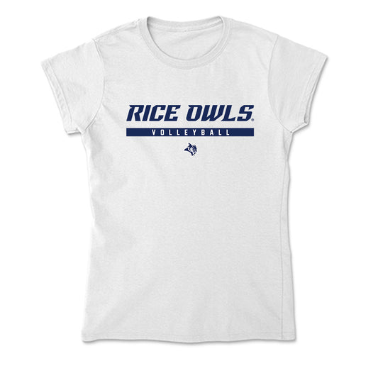 Rice - NCAA Women's Volleyball : Taylor Johnson - Soft Style Women’s T-Shirt-0