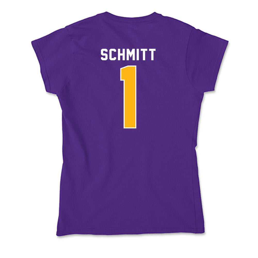 Northern Iowa - NCAA Men's Basketball : Cael Schmitt - Soft Style Women’s T-Shirt-1