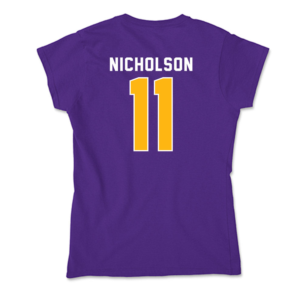 Northern Iowa - NCAA Women's Basketball : Mya Nicholson - Soft Style Women’s T-Shirt-1