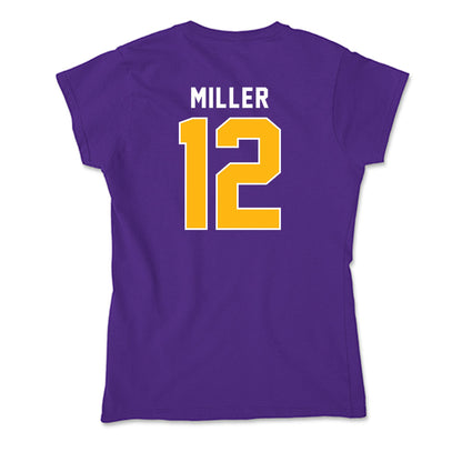 Northern Iowa - NCAA Men's Basketball : Charlie Miller - Soft Style Women’s T-Shirt-1