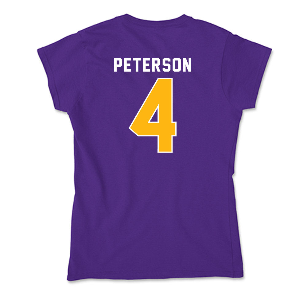 Northern Iowa - NCAA Football : Robbie Peterson - Soft Style Women’s T-Shirt-1