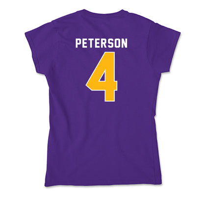 Northern Iowa - NCAA Football : Robbie Peterson - Soft Style Women’s T-Shirt-1