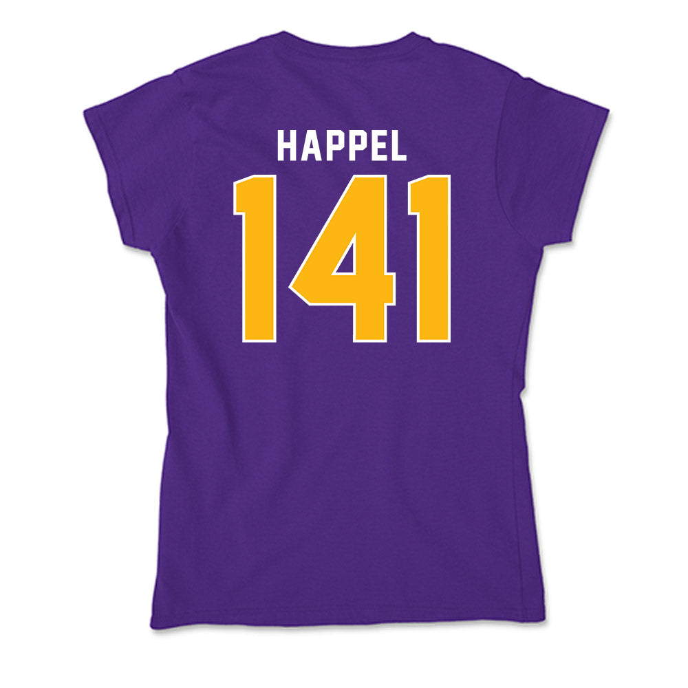 Northern Iowa - NCAA Wrestling : Cael Happel - Soft Style Women’s T-Shirt-1