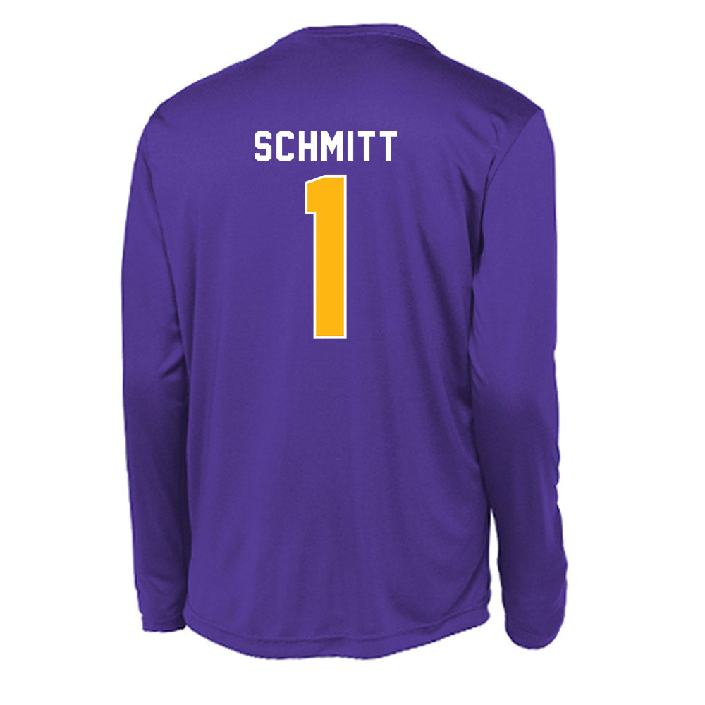 Northern Iowa - NCAA Men's Basketball : Cael Schmitt - Activewear Long Sleeve T-Shirt