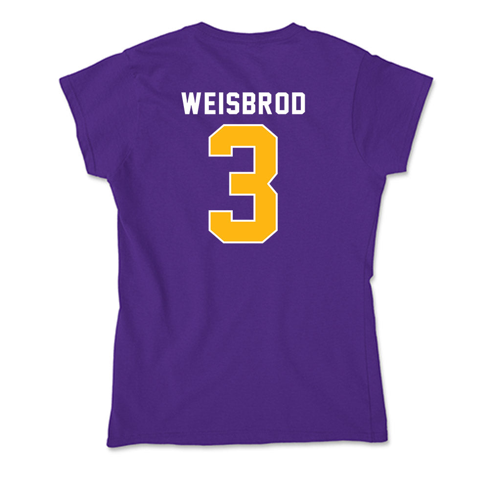 Northern Iowa - NCAA Men's Basketball : Max Weisbrod - Soft Style Women’s T-Shirt-1